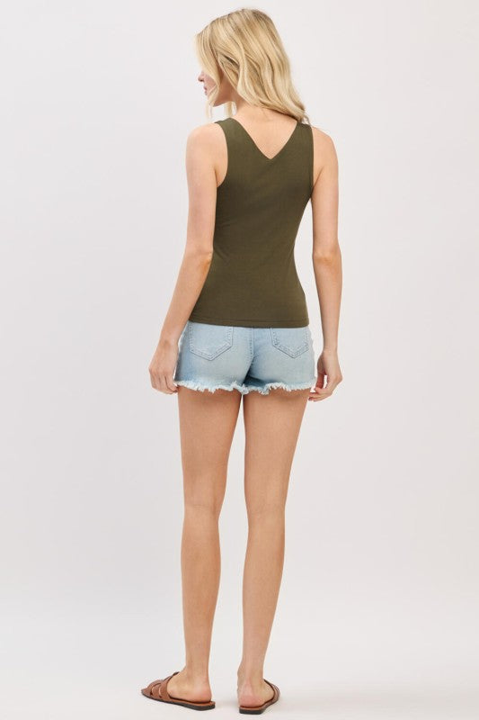 Double Layer V-neck Tank