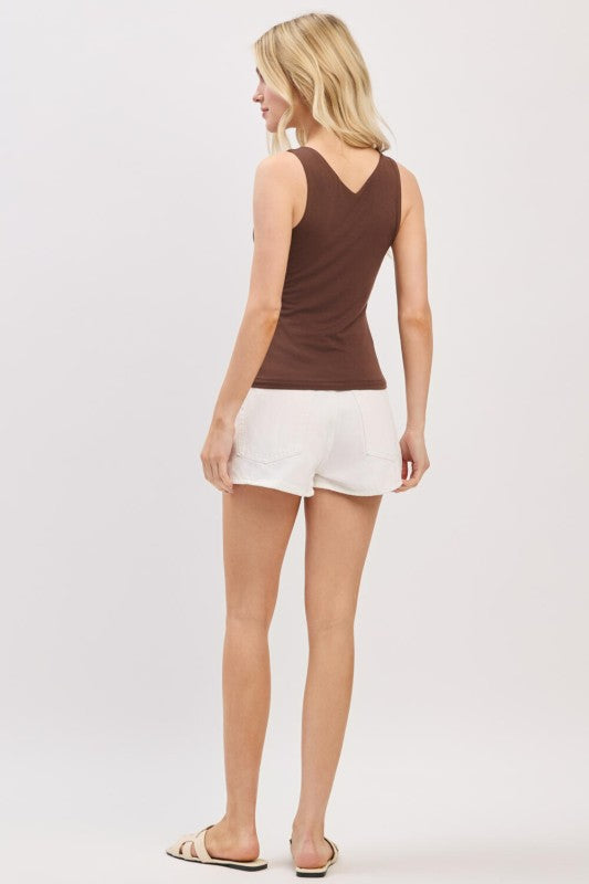 Double Layer V-neck Tank