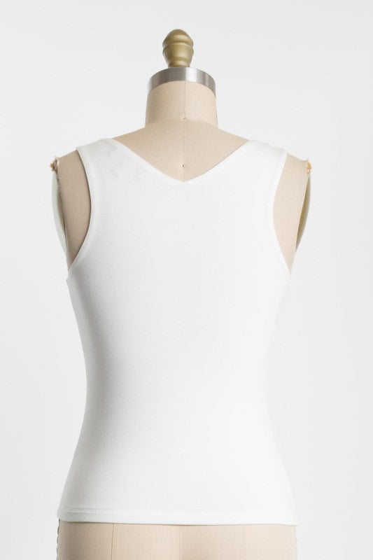 Double Layer V-neck Tank