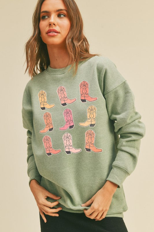 Cowboy Boots Sweatshirt