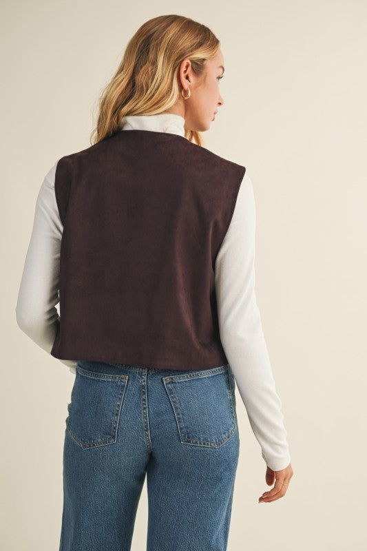 Embroidered Sleeveless Vest
