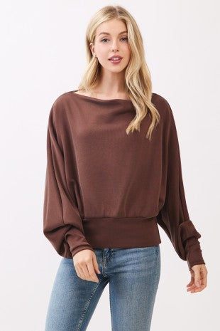 Boat Neck Jersey Top