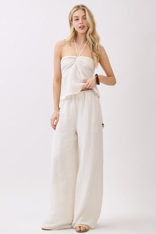 Beaded Tie Pants