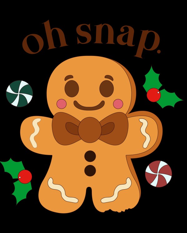 Gingerbread Holiday Top