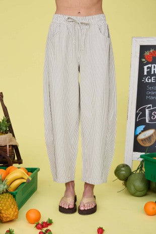 Stripe Drawstring Pants