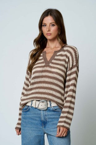 Sheer Stripe Knit