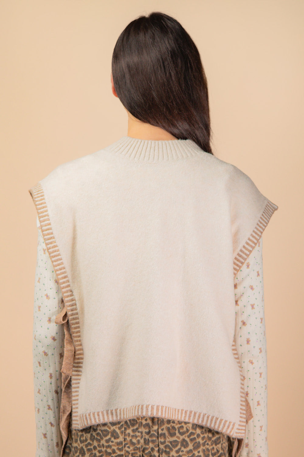 Side Tie Sweater Vest
