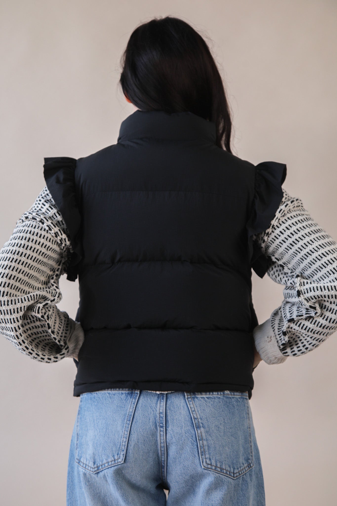Bow Ruffle Vest