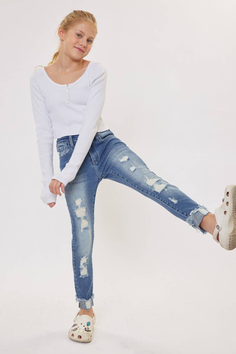 High Rise Distressed