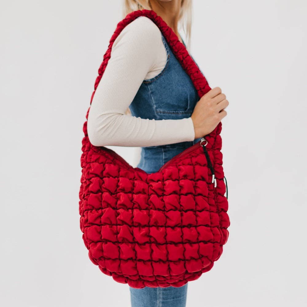 Carmen Quilted Hobo Bag