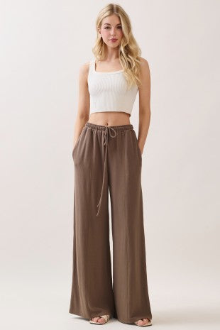 Ribbed Wide Leg Pants