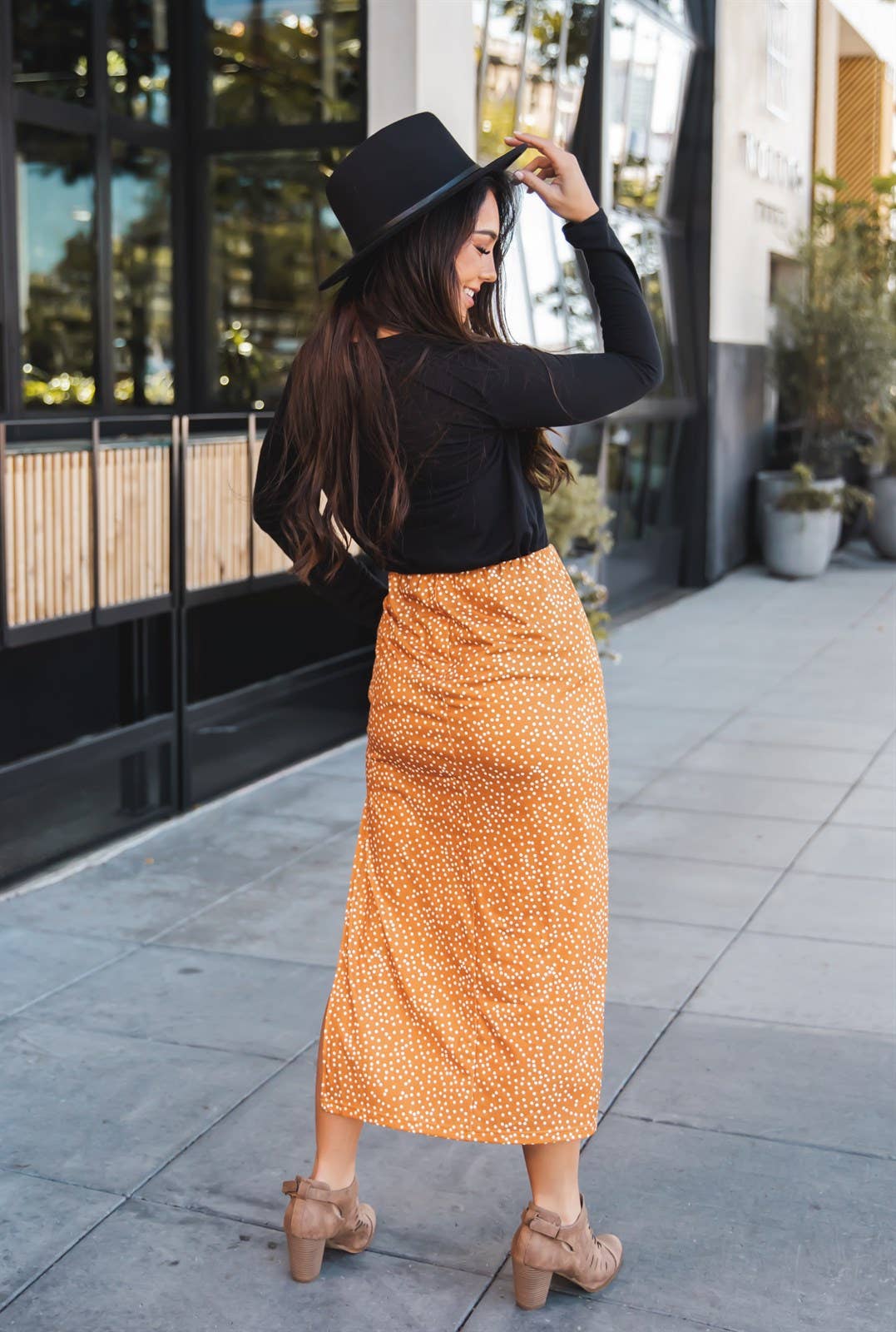 Polly Side Slit Skirt