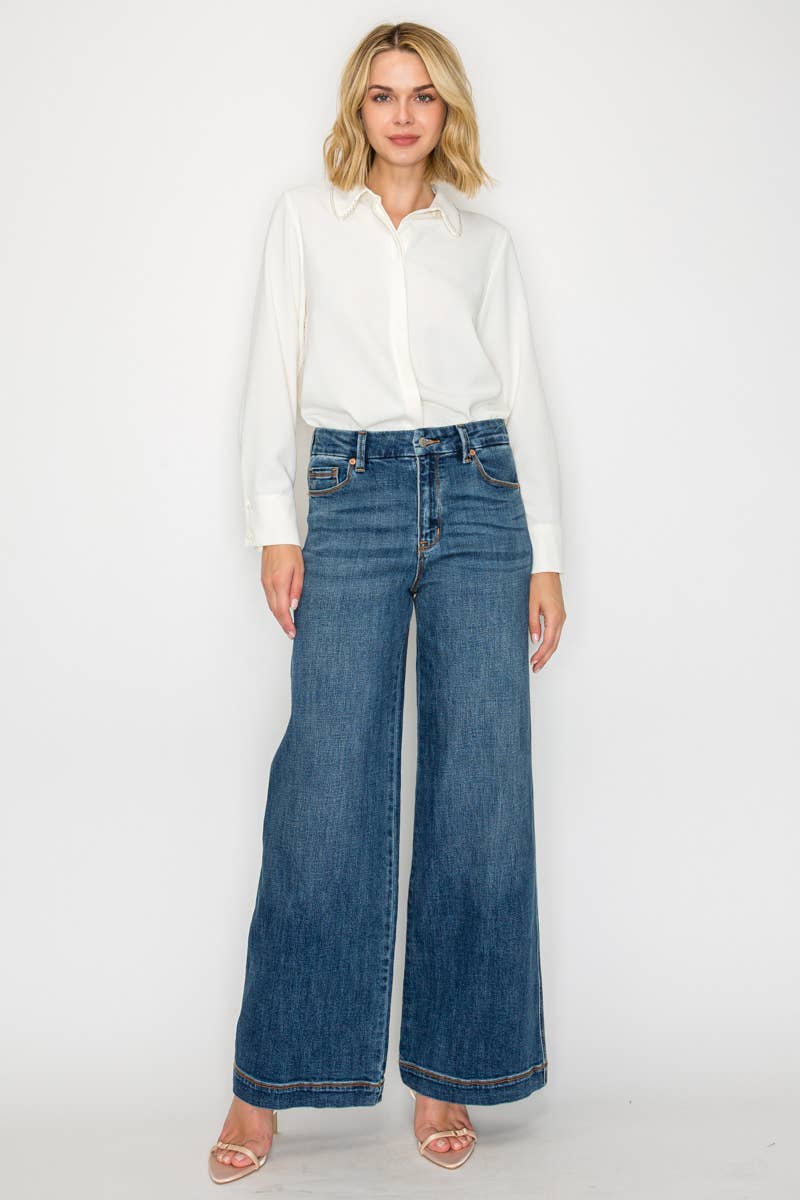 Relaxed Palazzo Jeans