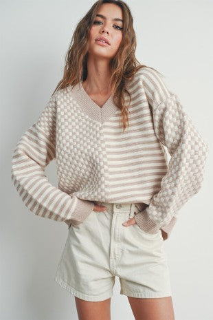 Frenchy Pattern Sweater