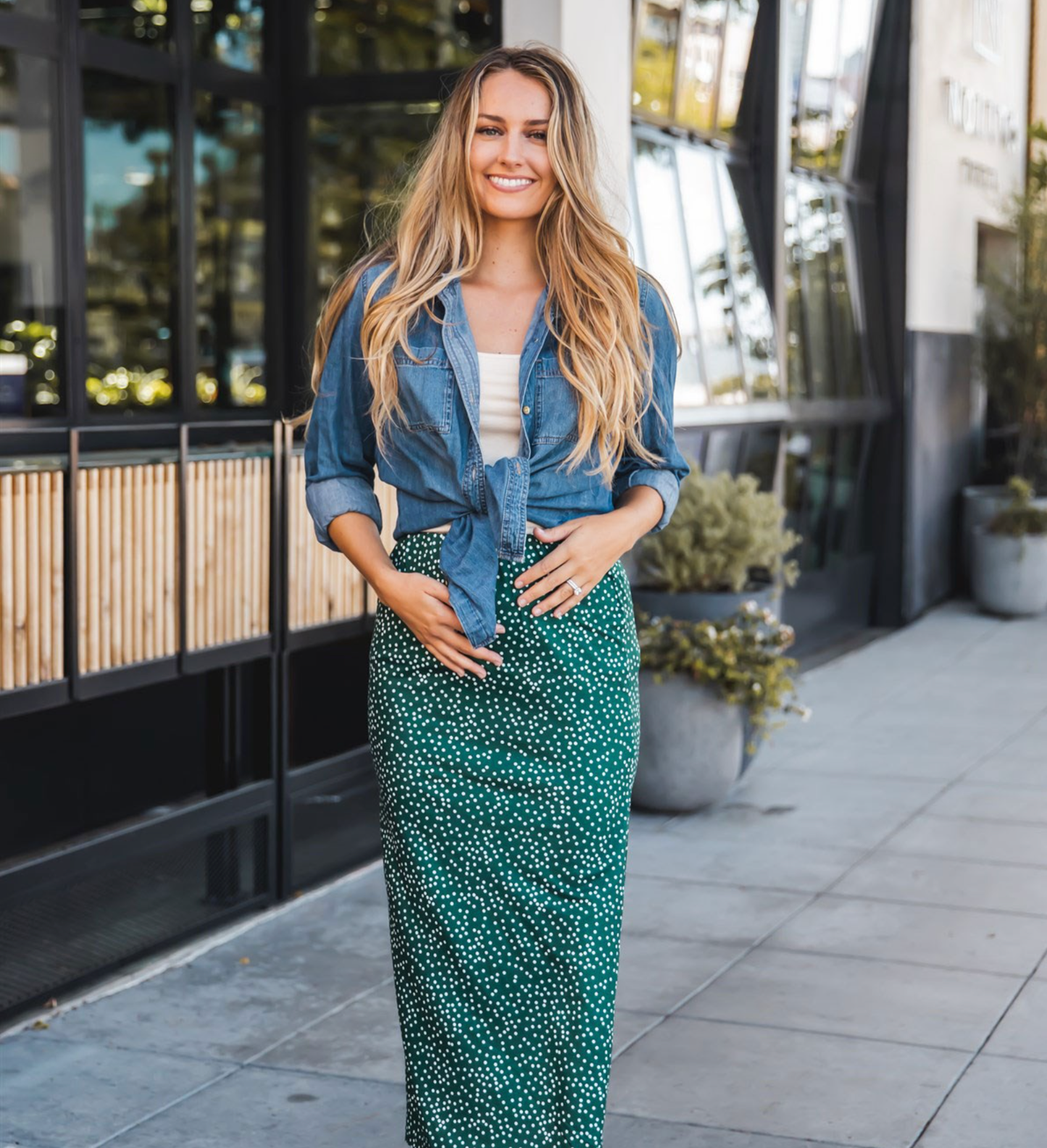 Polly Side Slit Skirt