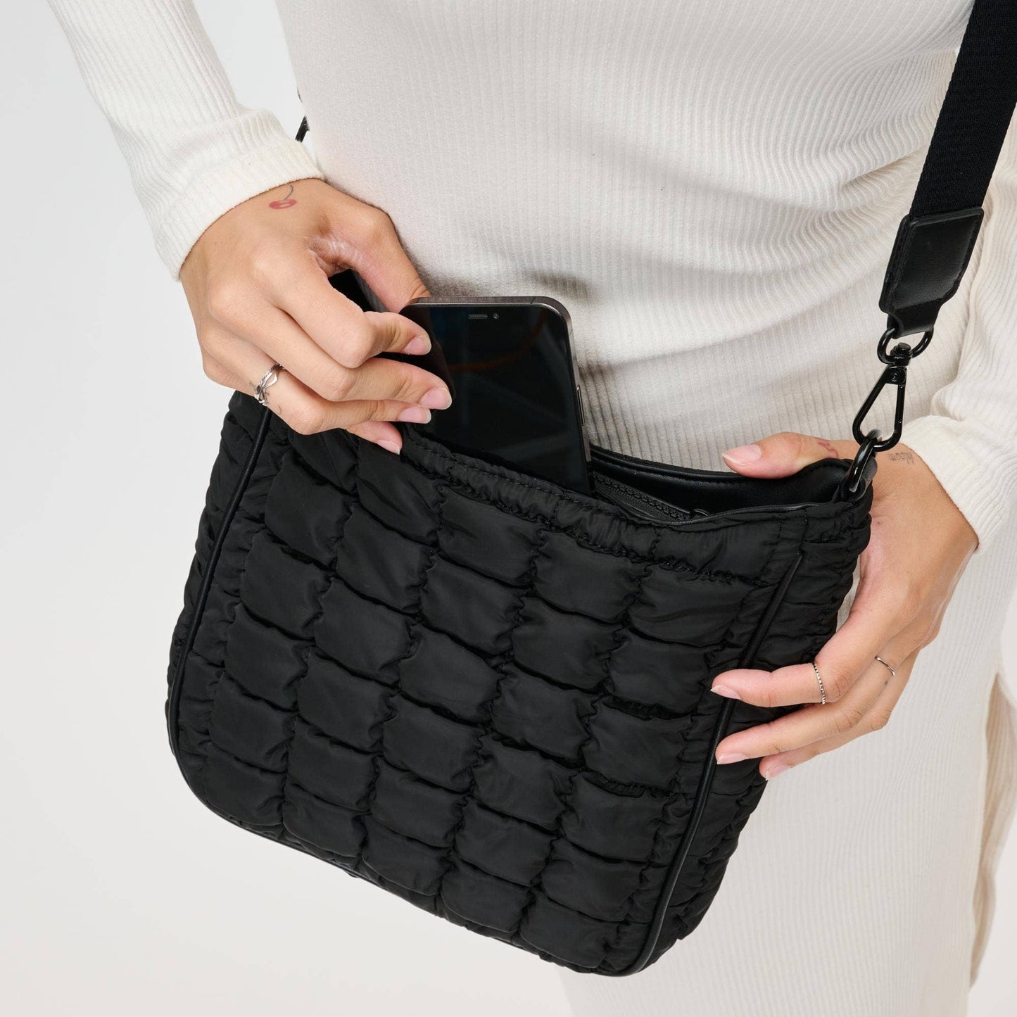 Nylon Puffer Crossbody