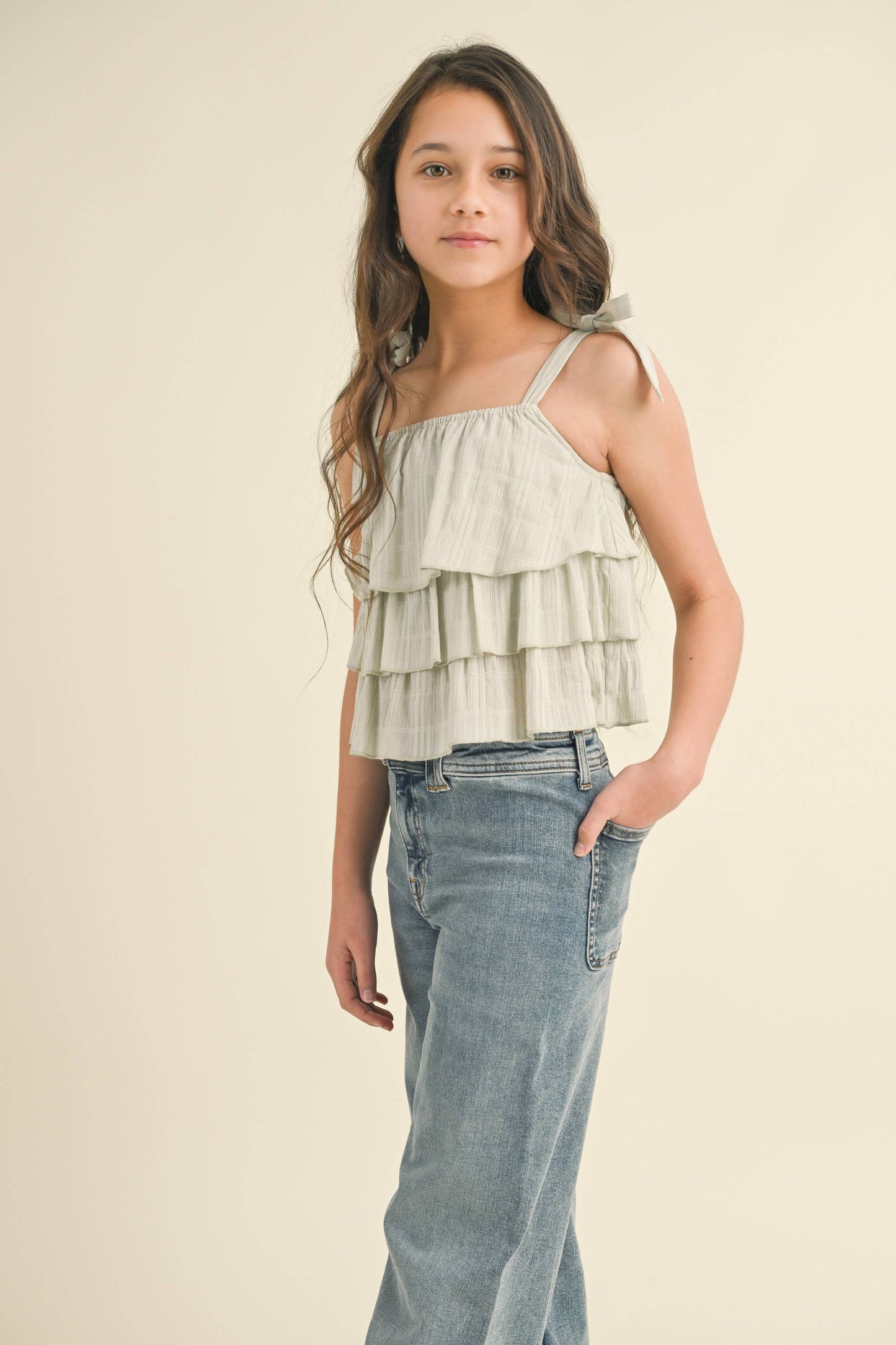 Wide Leg Denim Pants
