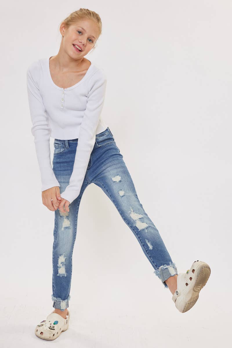 High Rise Distressed