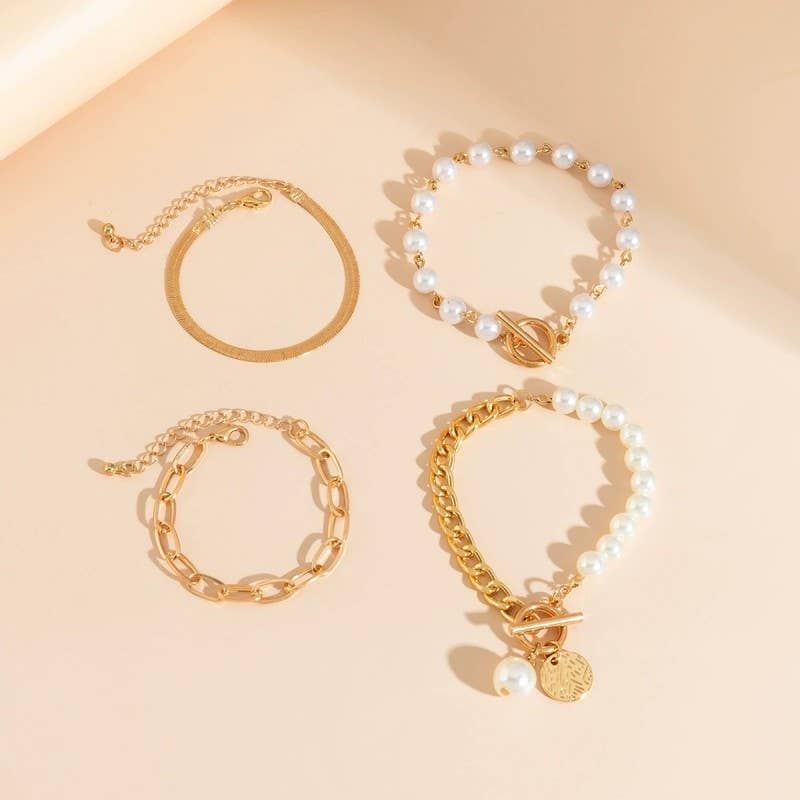 Multilayer Pearl Bracelet