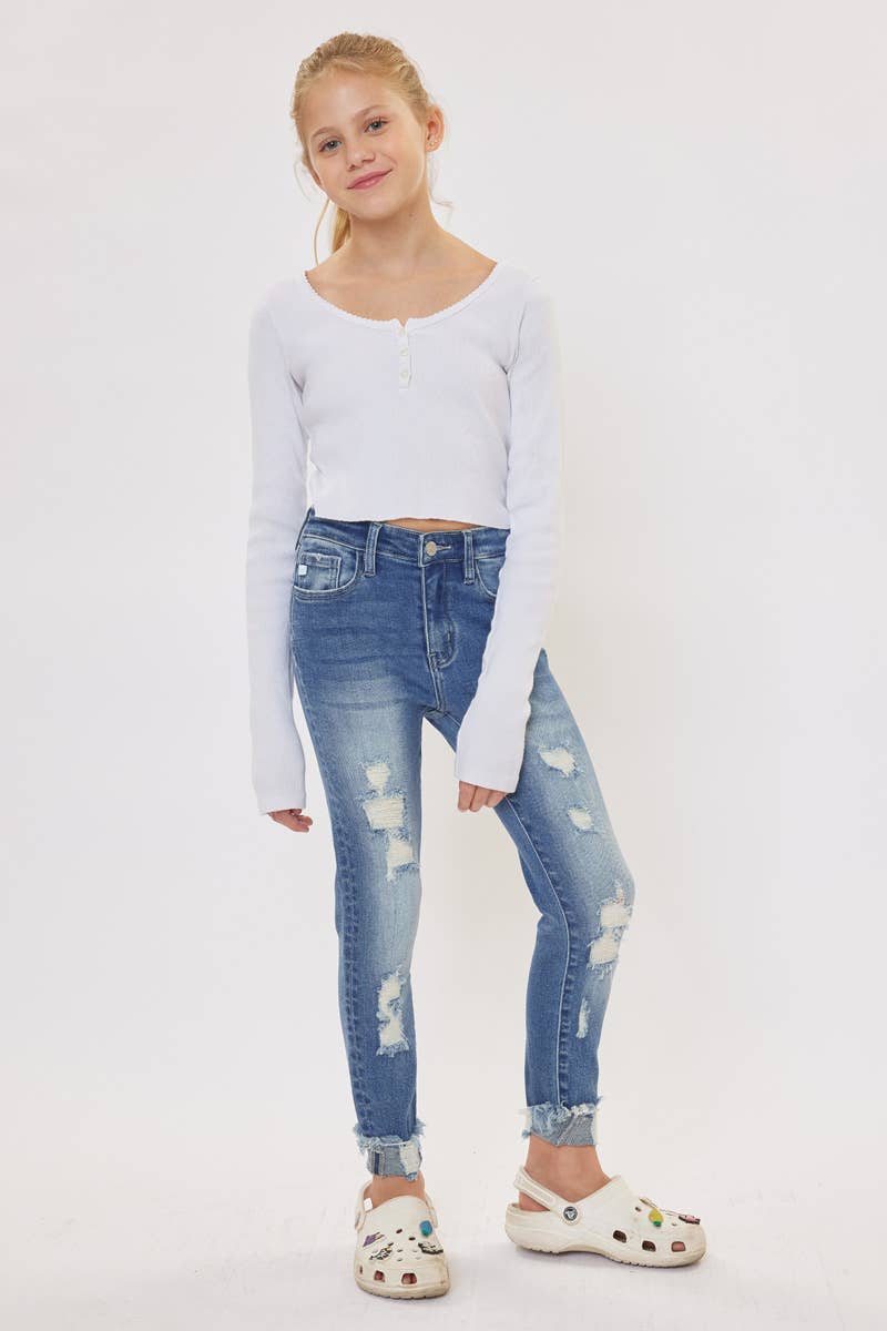 High Rise Distressed