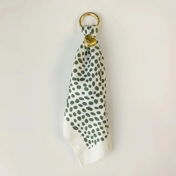 Green Dots Charm Scarf
