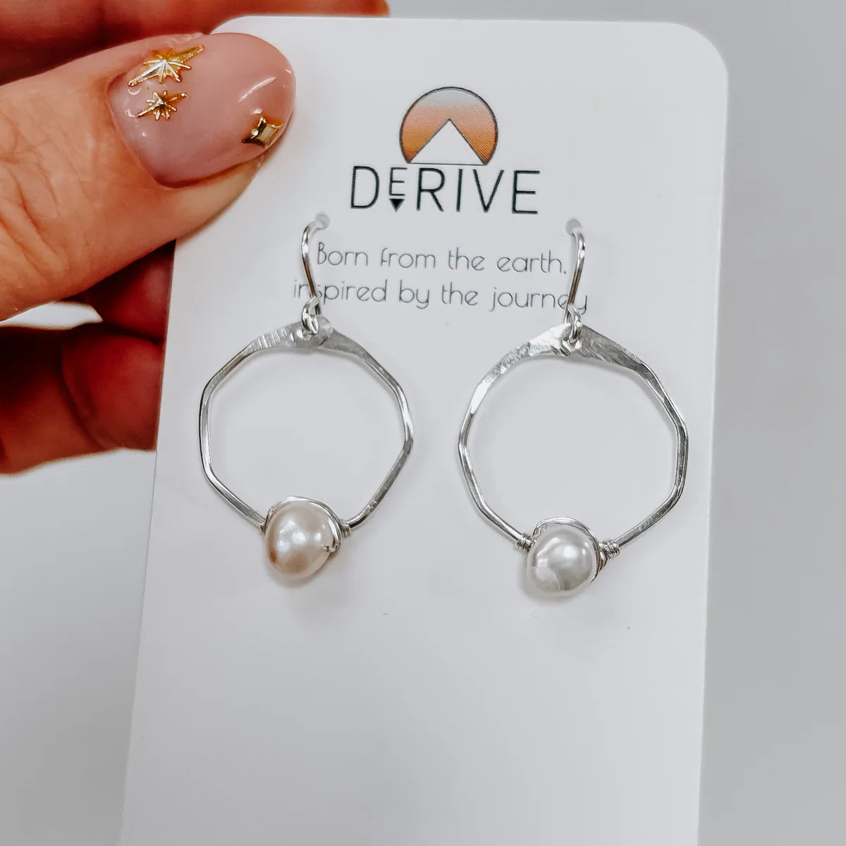Mini Pearl Hoops