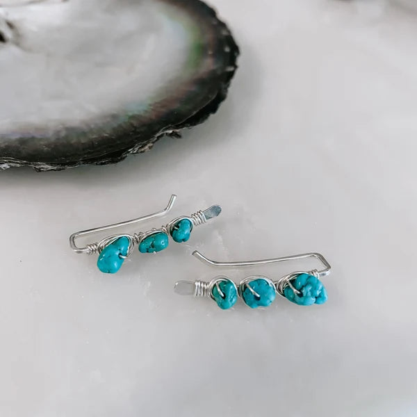 Ear Climbers Turquoise