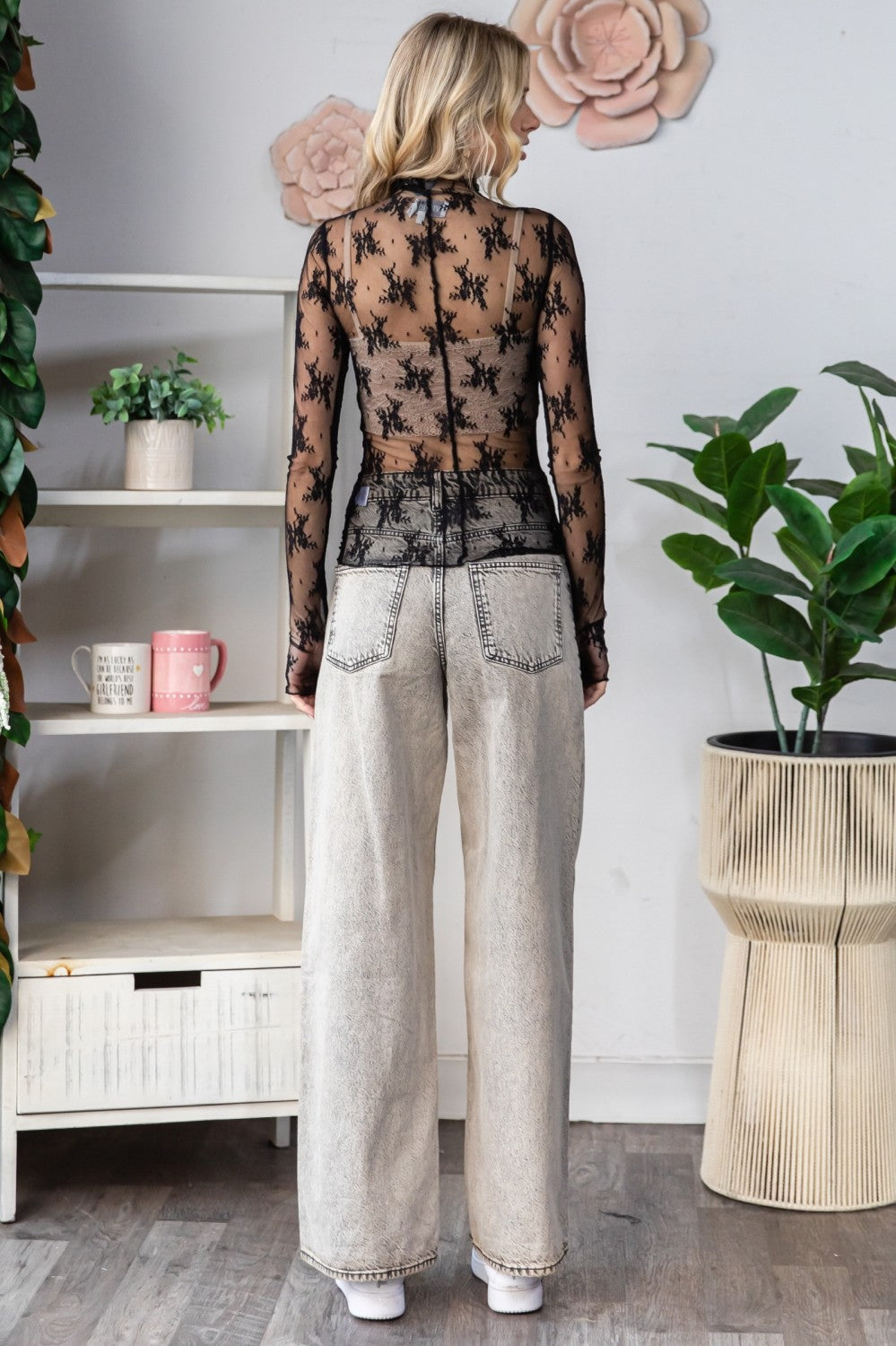 Lace See Through Top
