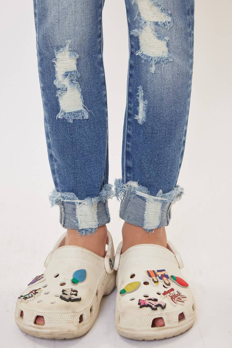 High Rise Distressed