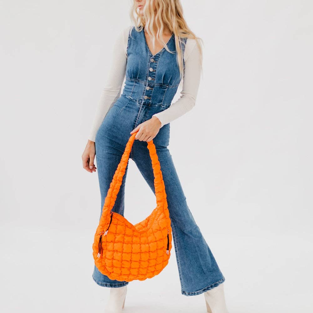 Carmen Quilted Hobo Bag