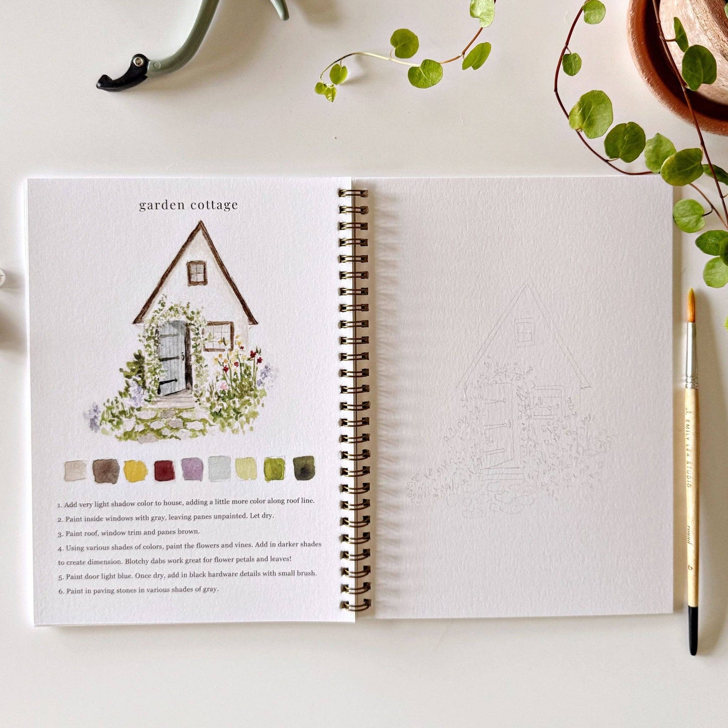 Watercolor Garden Workbook
