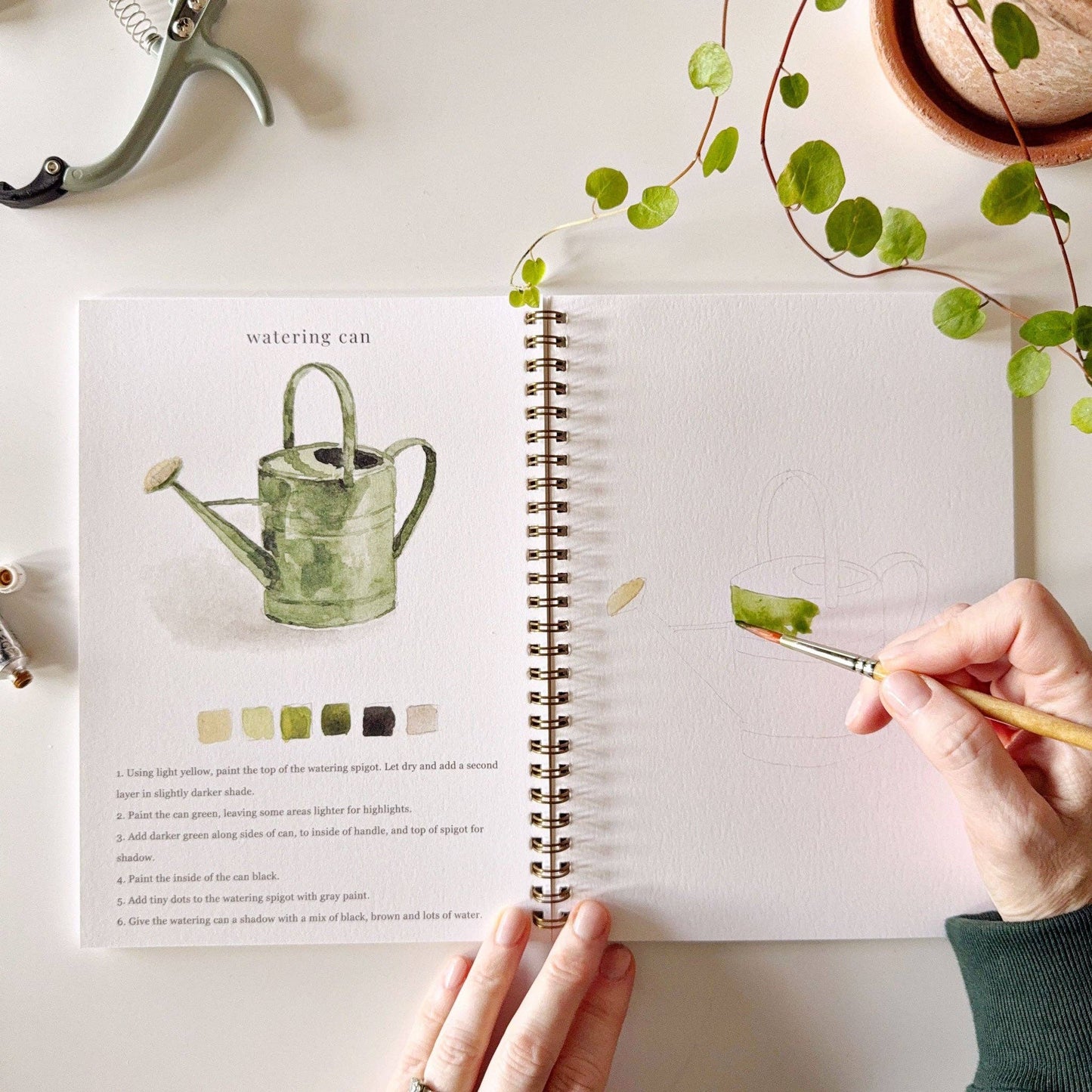 Watercolor Garden Workbook