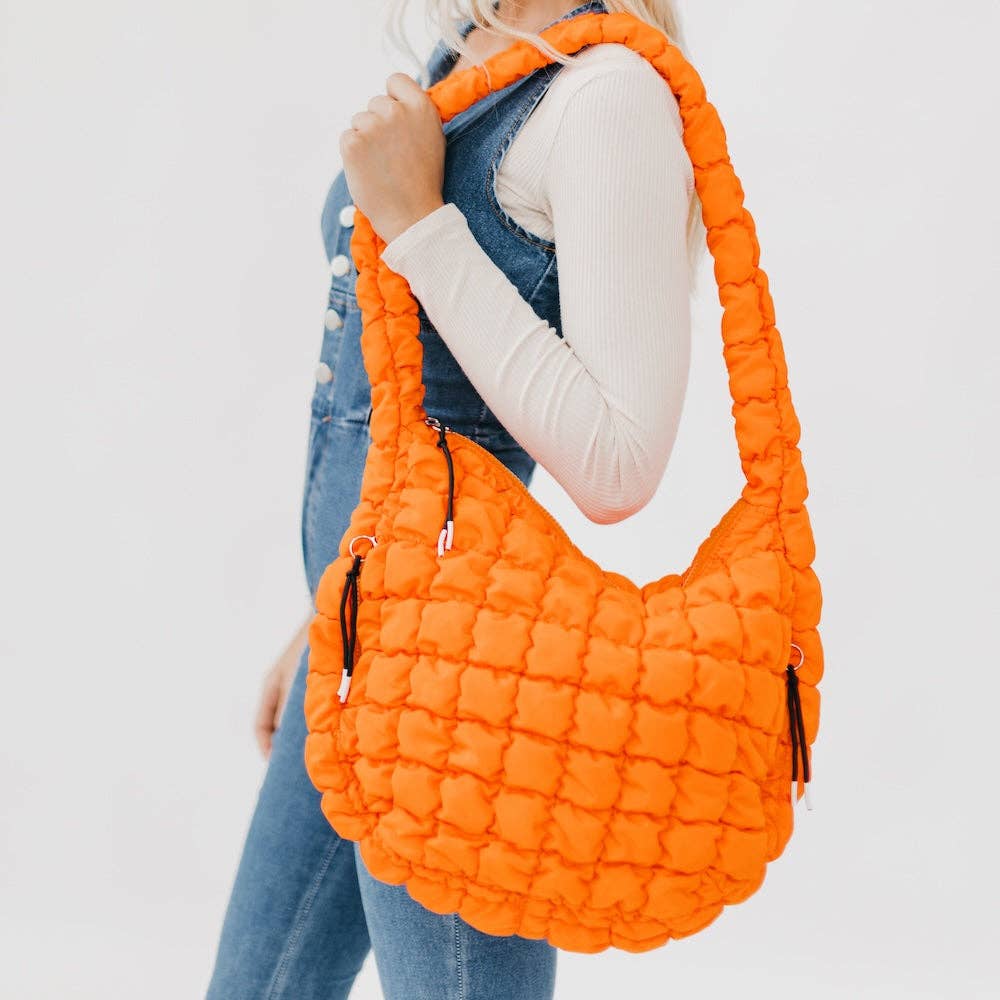 Carmen Quilted Hobo Bag