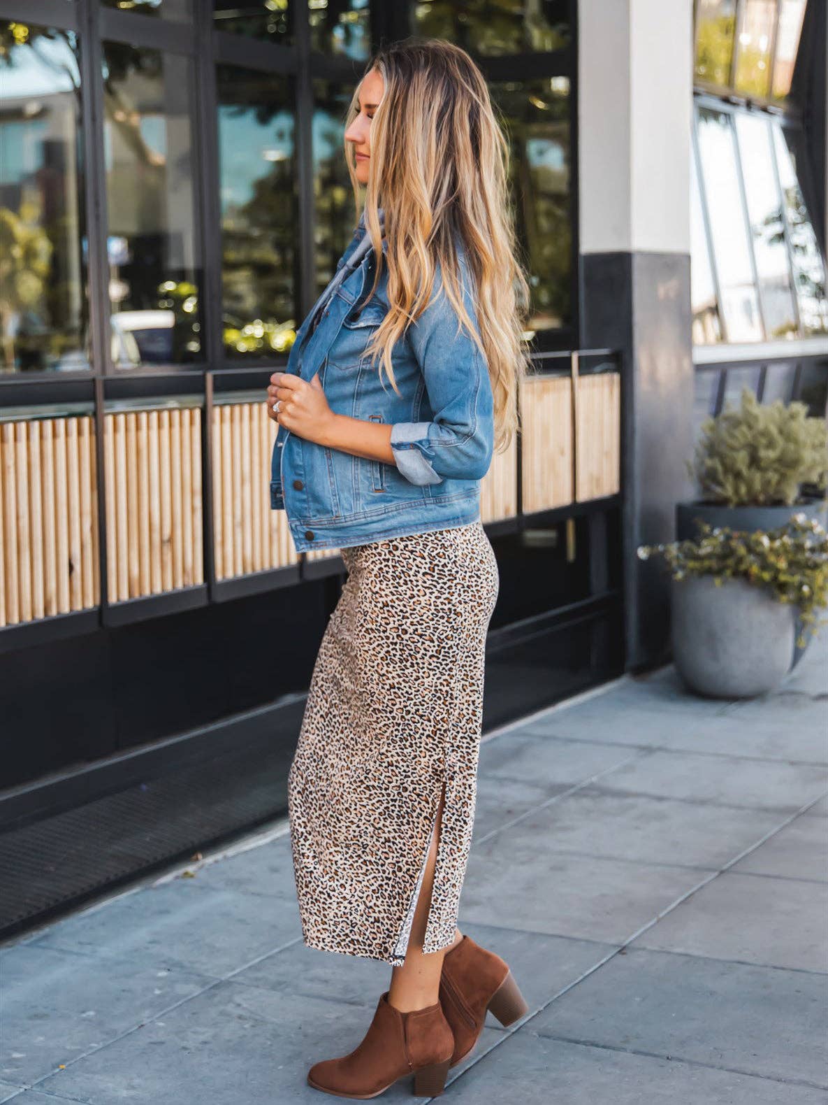 Polly Side Slit Skirt