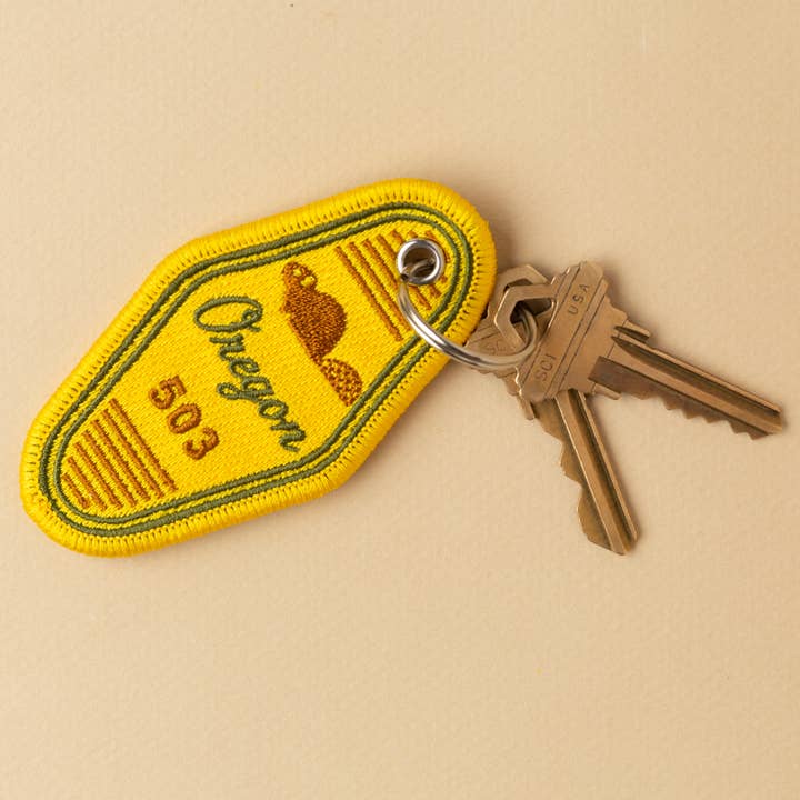 Oregon Beaver Keychain