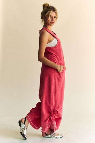 Side Seam French Jumpsuit