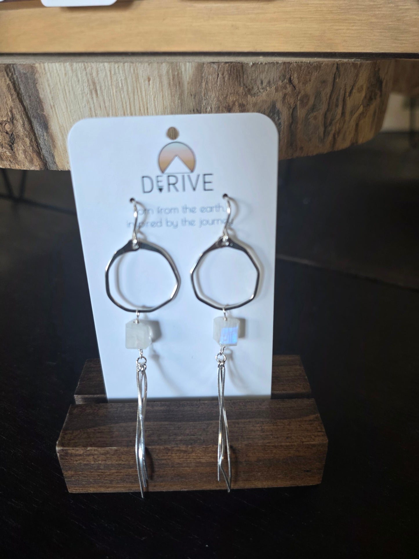 Moonstone Fringe Earrings