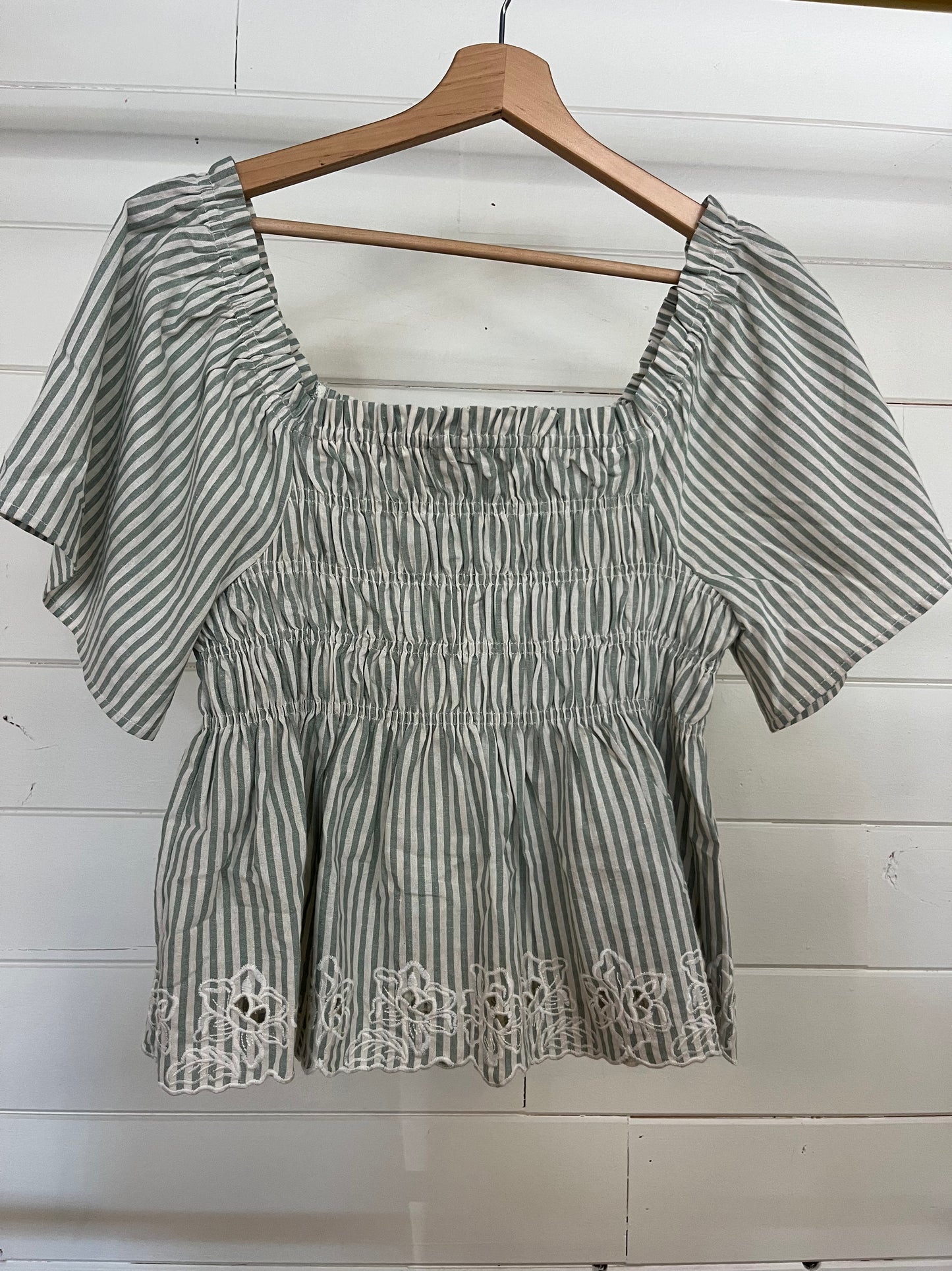 Smocked Embroidery Top