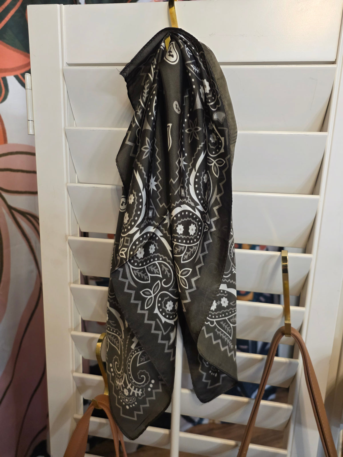 Paisley Satin Scarf