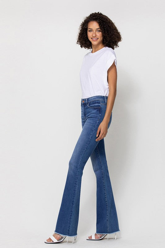 Mid-Rise Flare Jeans