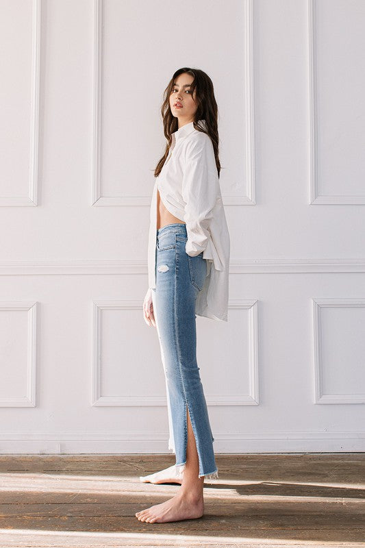 Mid Rise Crop Flare