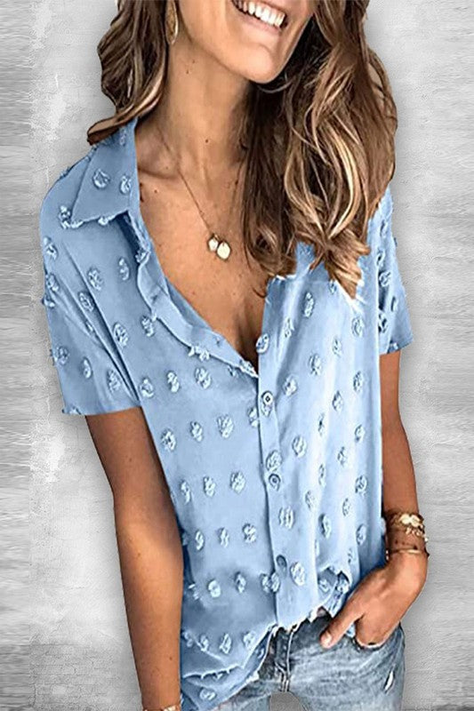 Dusty Pom Casual Top