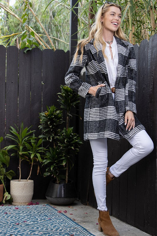 Plaid Long Coat