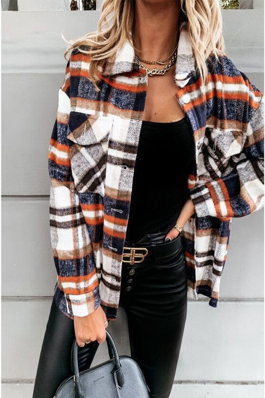 Casual Plaid Shacket