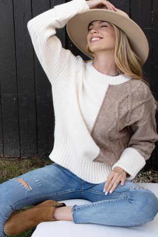 Knitted Color Block