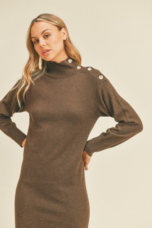 Turtleneck Sweater Dress