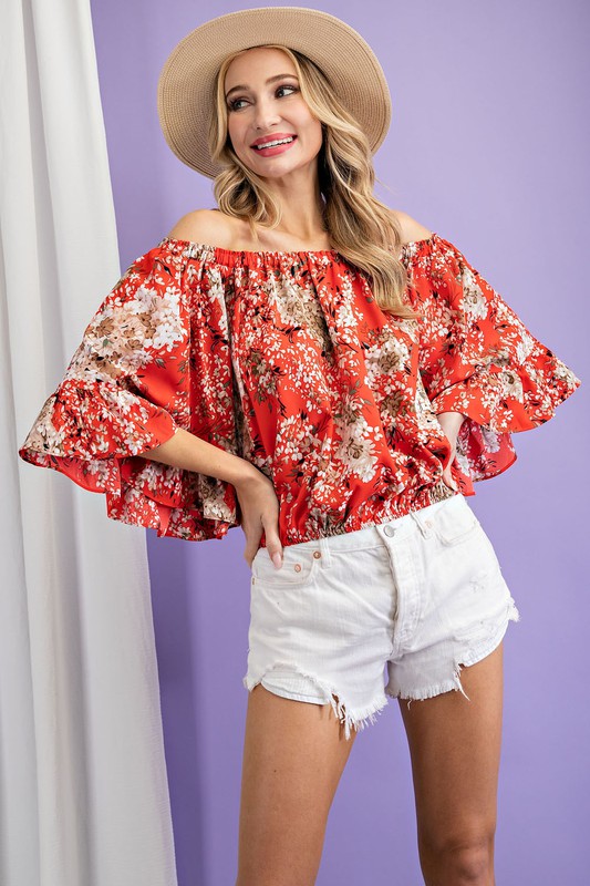 Floral Off-Shoulder Top