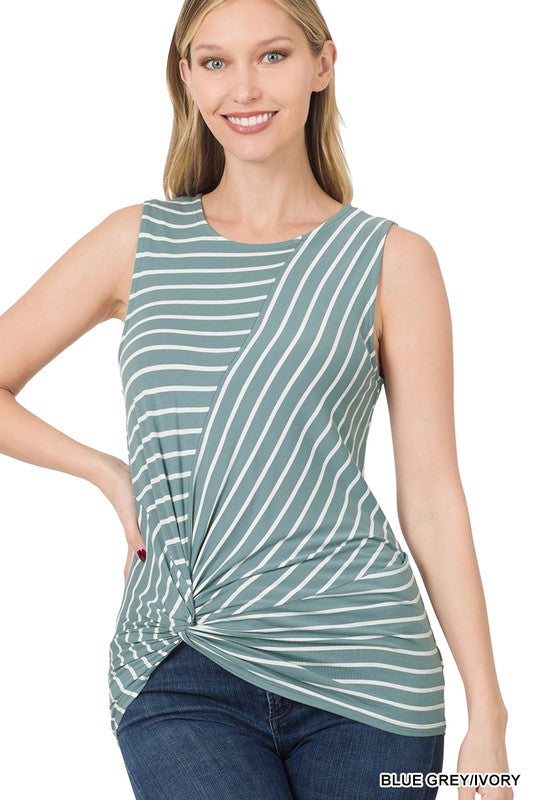 Striped Sleeveless Top