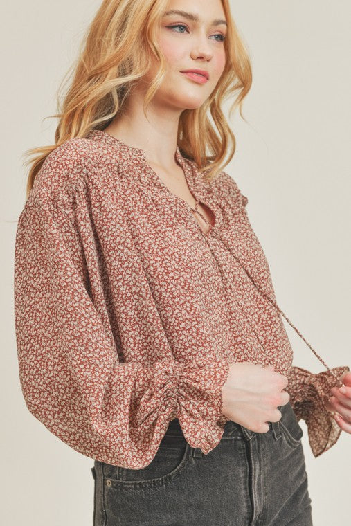 Neck Tie Blouse