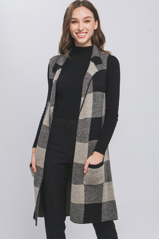 Plaid Sweater Vest